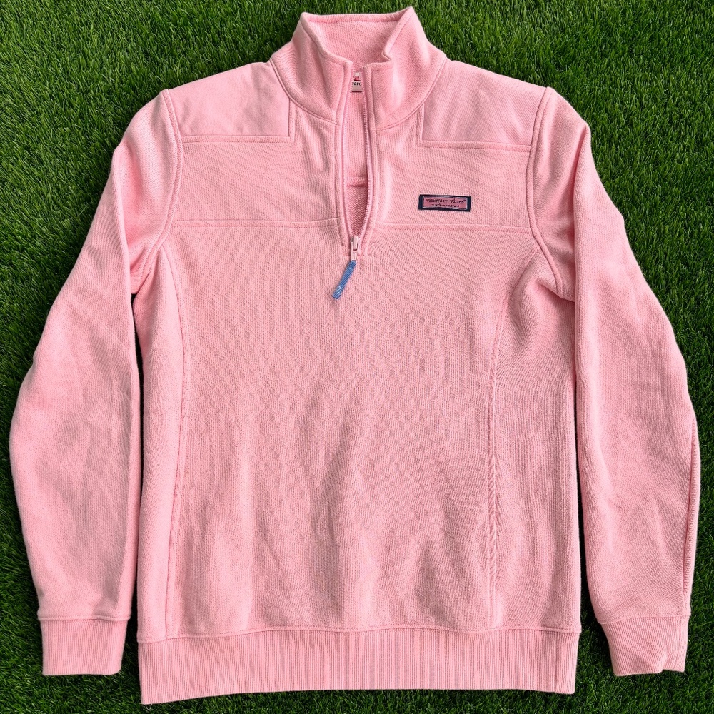Vineyard Vines Women's Light Pink Quarter Zip